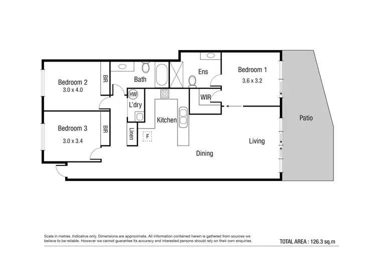 Floorplan of Homely unit listing, 12/1-7 Gregory Street, North Ward QLD 4810