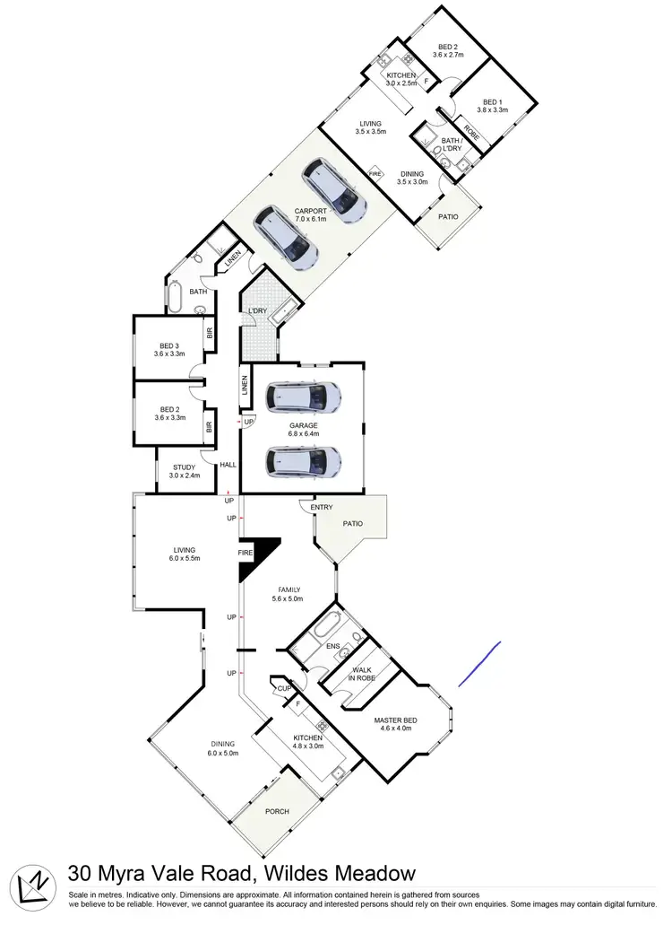 Floorplan of Homely rural property listing, 30 Myra Vale Road, Wildes Meadow NSW 2577