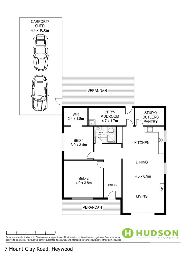Floorplan of Homely house listing, 7 Mount Clay Road, Heywood VIC 3304