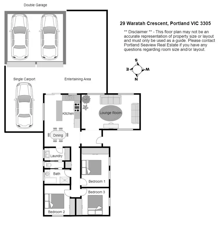 Floorplan of Homely house listing, 29 Waratah Crescent, Portland VIC 3305