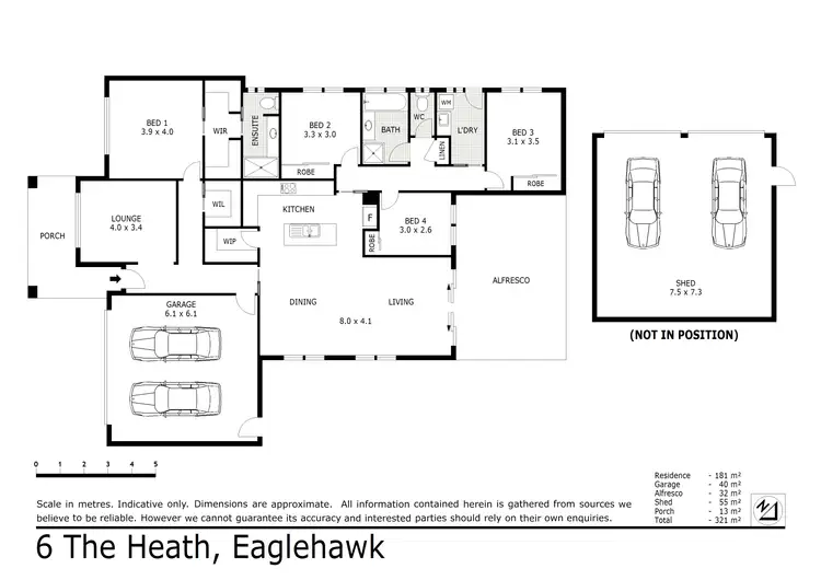 Floorplan of Homely house listing, 6 The Heath, Eaglehawk VIC 3556