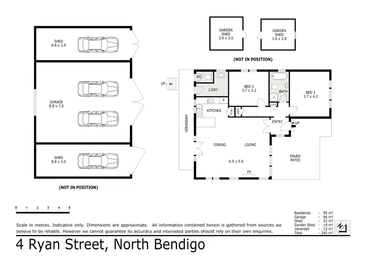 Floorplan of Homely house listing, 4 Ryan Street, North Bendigo VIC 3550