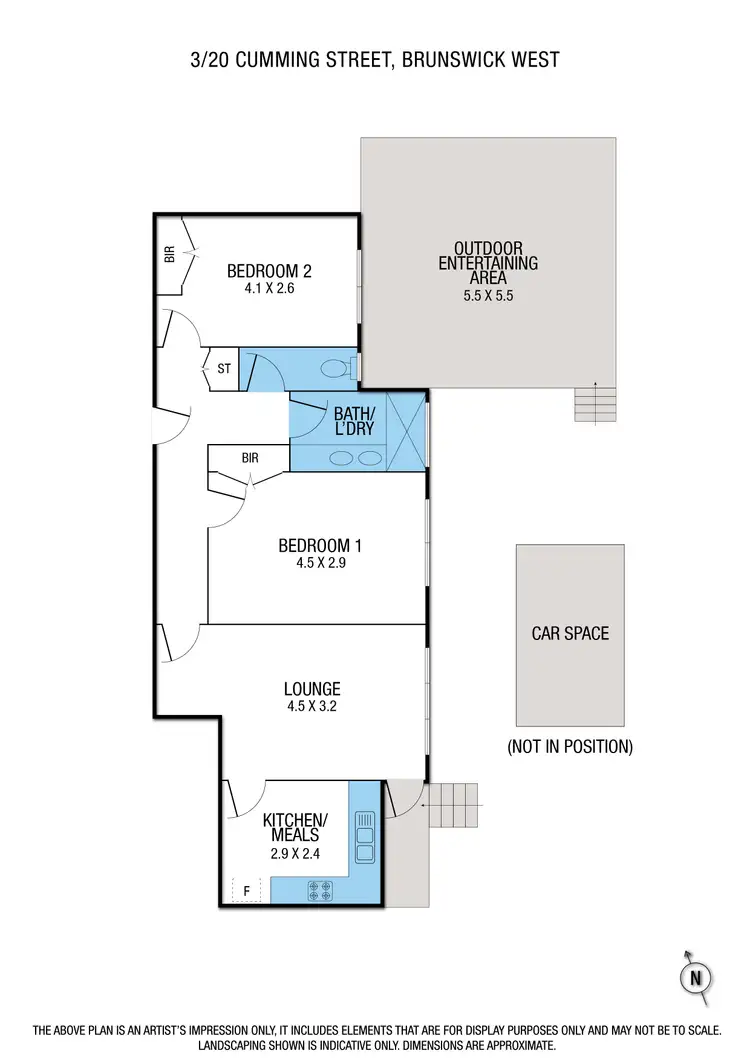 Floorplan of Homely apartment listing, 3/20 Cumming Street, Brunswick West VIC 3055