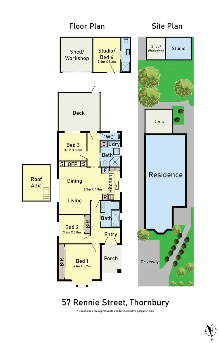 Floorplan of Homely house listing, 57 Rennie Street, Thornbury VIC 3071