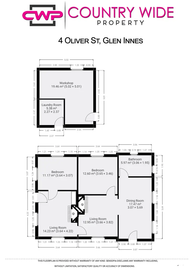 Floorplan of Homely house listing, 4 Oliver Street, Glen Innes NSW 2370