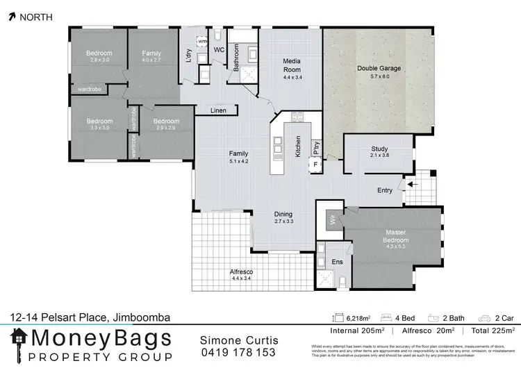 Floorplan of Homely house listing, 12-14 Pelsart Place, Jimboomba QLD 4280