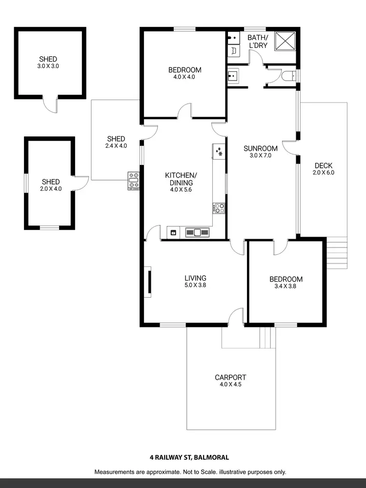 Floorplan of Homely house listing, 4 Railway Street, Balmoral VIC 3407