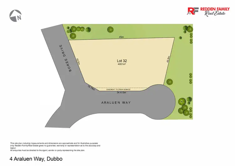 Floorplan of Homely land listing, 4 Araluen Way, Dubbo NSW 2830