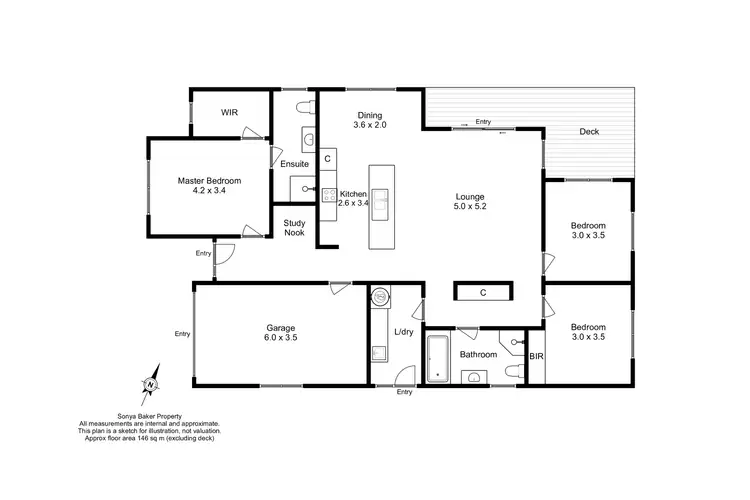 Floorplan of Homely unit listing, 1/147 Inglis Street, Wynyard TAS 7325