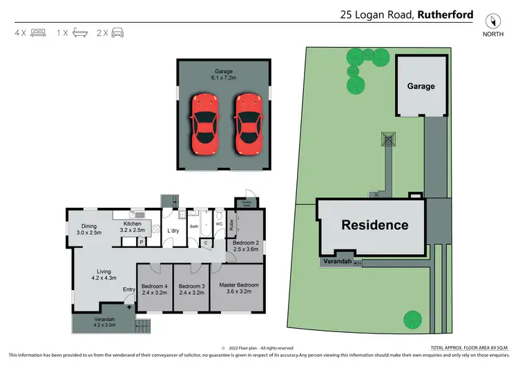 Floorplan of Homely house listing, 25 Logan Road, Rutherford NSW 2320
