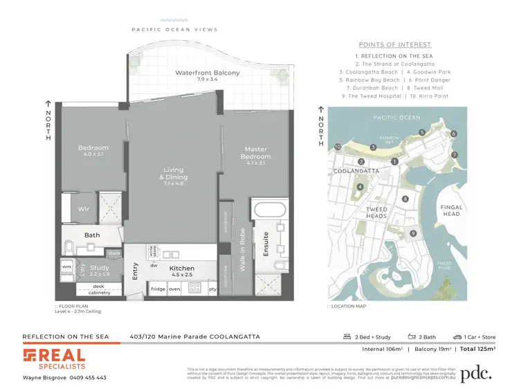 Floorplan of Homely unit listing, 403/120 Marine Parade 'Reflections On The Sea', Coolangatta QLD 4225