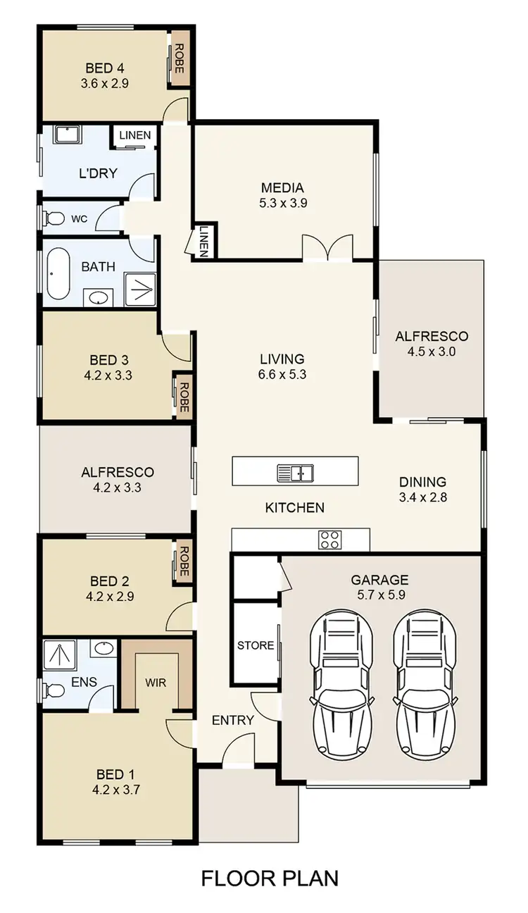 Floorplan of Homely house listing, 9 Rivervista Court, Eagleby QLD 4207