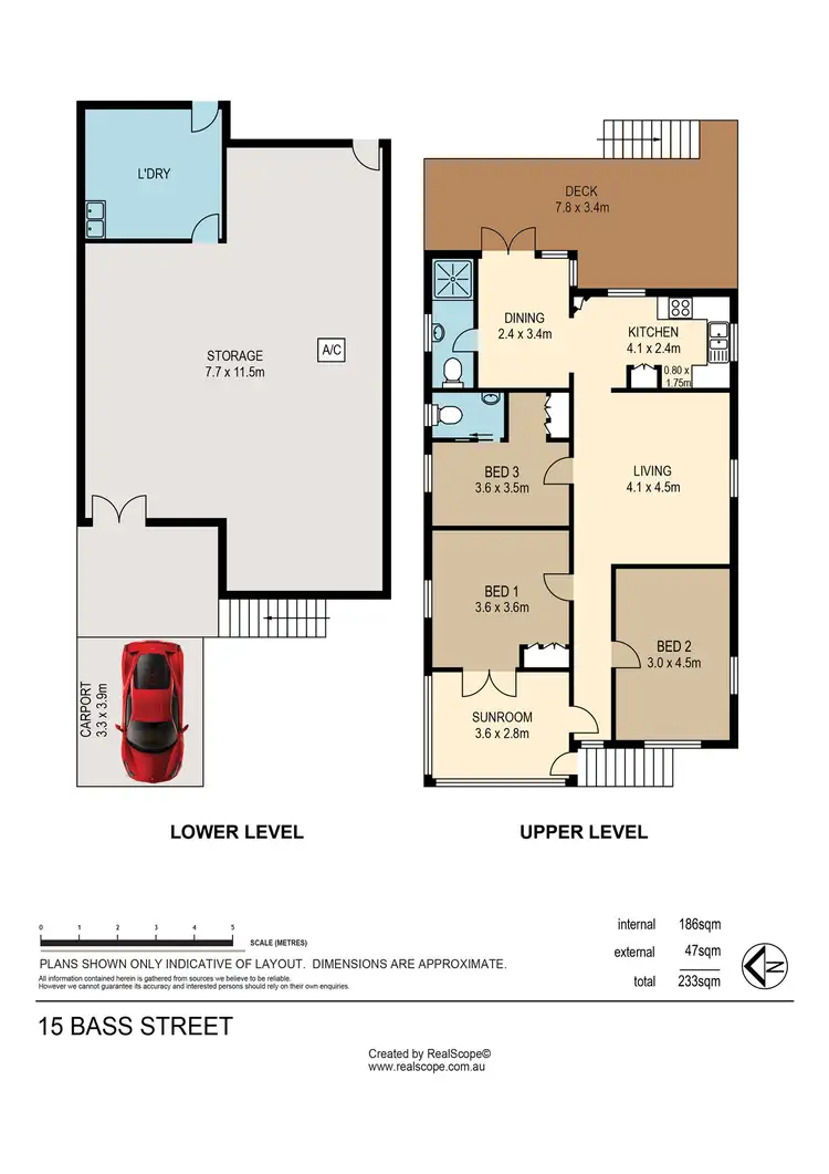 Floorplan of Homely house listing, 15 Bass Street, Paddington QLD 4064