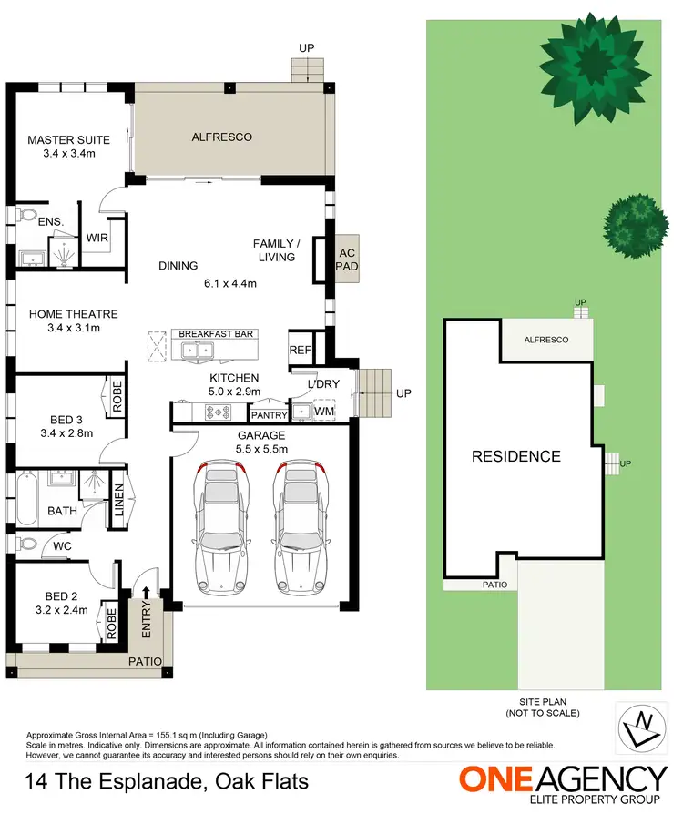 Floorplan of Homely house listing, 14 The Esplanade, Oak Flats NSW 2529