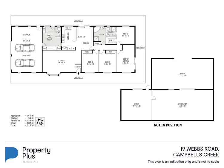 Floorplan of Homely house listing, 19 Webbs Road, Campbells Creek VIC 3451