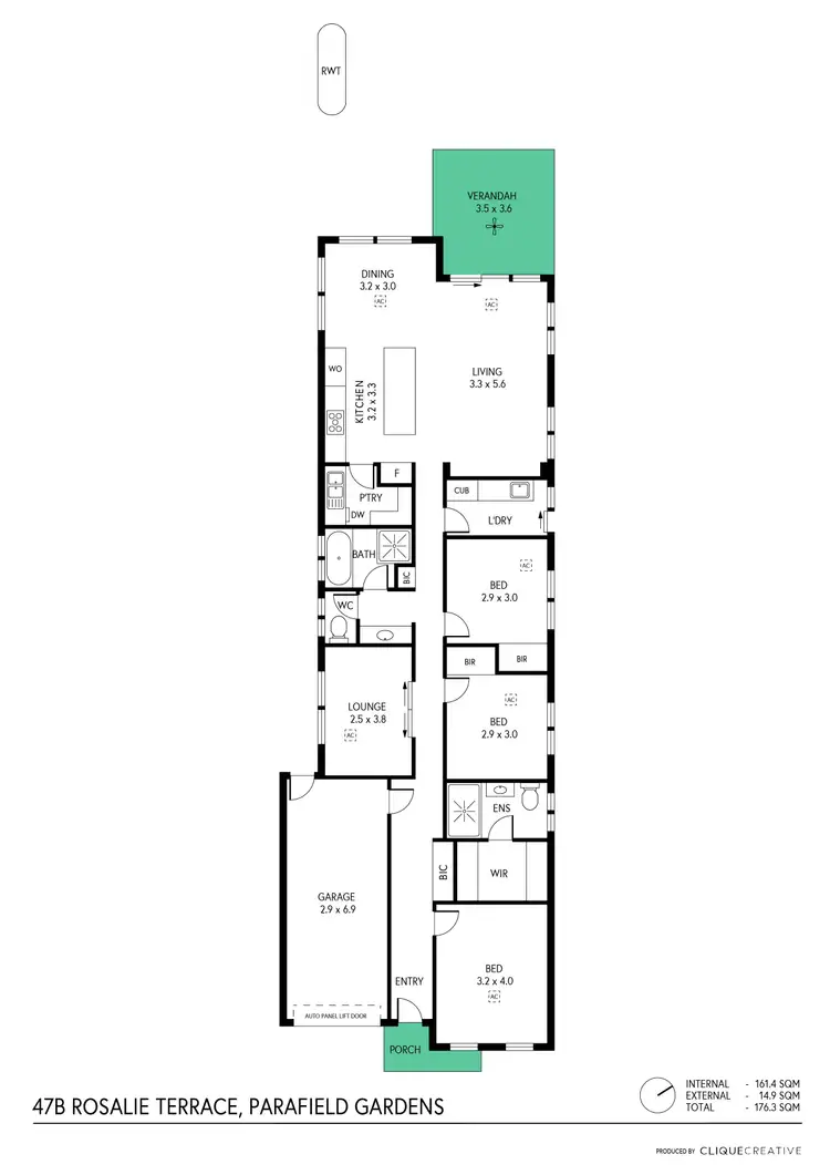 Floorplan of Homely house listing, 47b Rosalie Terrace, Parafield Gardens SA 5107