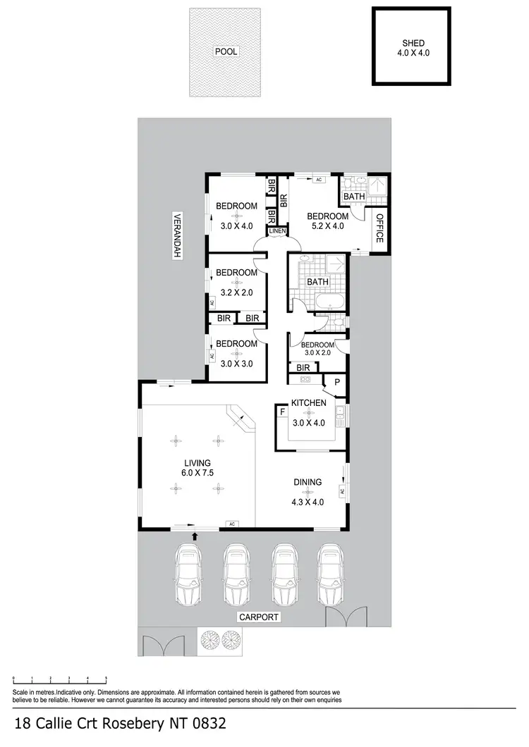 Floorplan of Homely house listing, 18 Callie Court, Rosebery NT 832