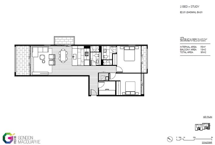Floorplan of Homely apartment listing, E401/1 Allengrove Crescent, North Ryde NSW 2113