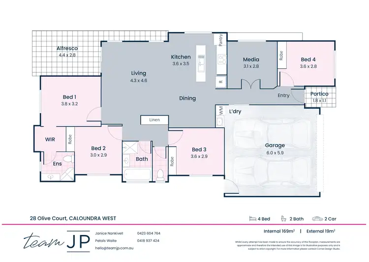 Floorplan of Homely house listing, 28 Olive Circuit, Caloundra West QLD 4551