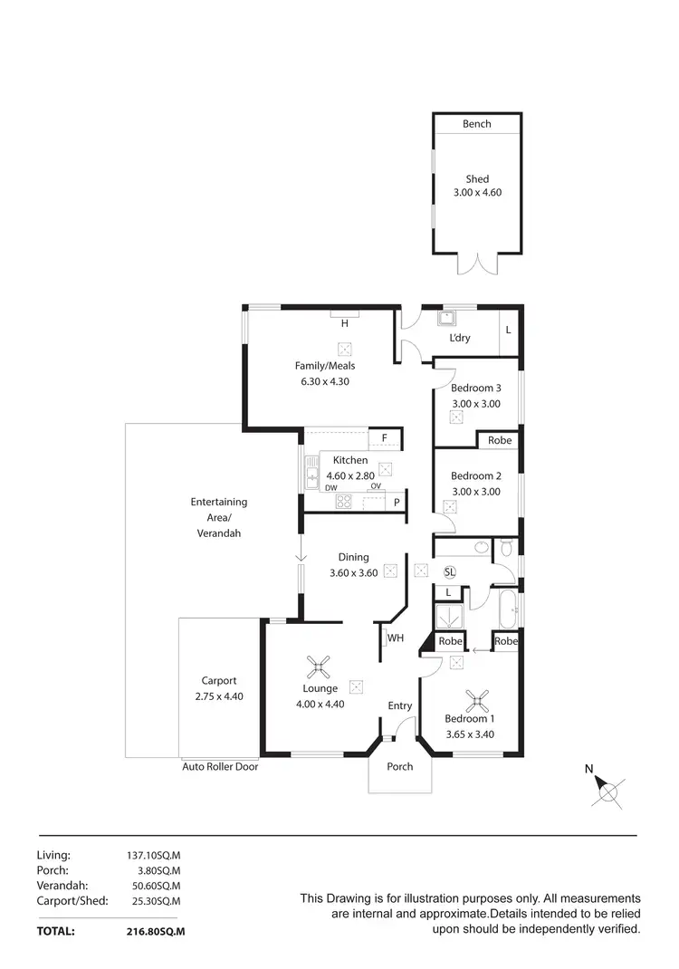 Floorplan of Homely house listing, 4 Magnolia Crescent, Craigmore SA 5114