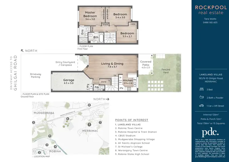 Floorplan of Homely townhouse listing, 183/8 Ghilgai Road, Merrimac QLD 4226