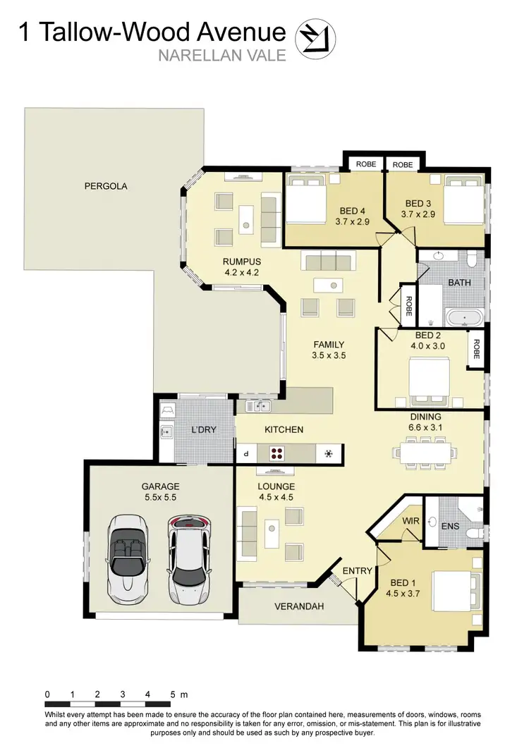Floorplan of Homely house listing, 1 Tallow-Wood Avenue, Narellan Vale NSW 2567
