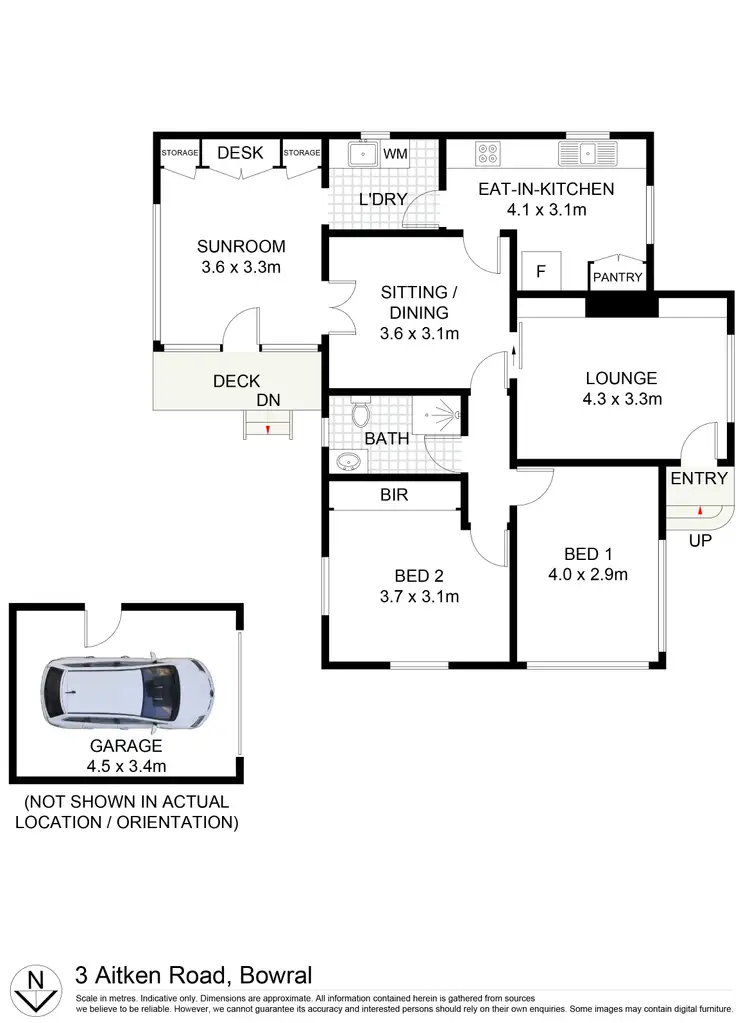 Floorplan of Homely house listing, 3 Aitken Road, Bowral NSW 2576