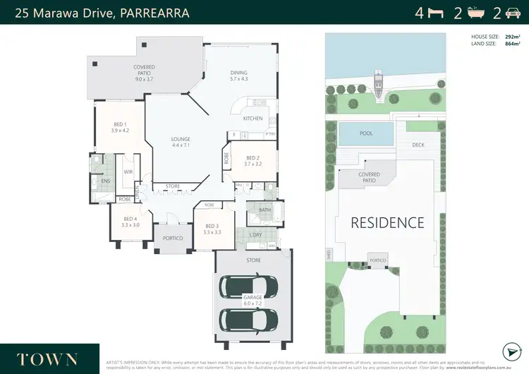 Floorplan of Homely house listing, 25 Marawa Drive, Parrearra QLD 4575