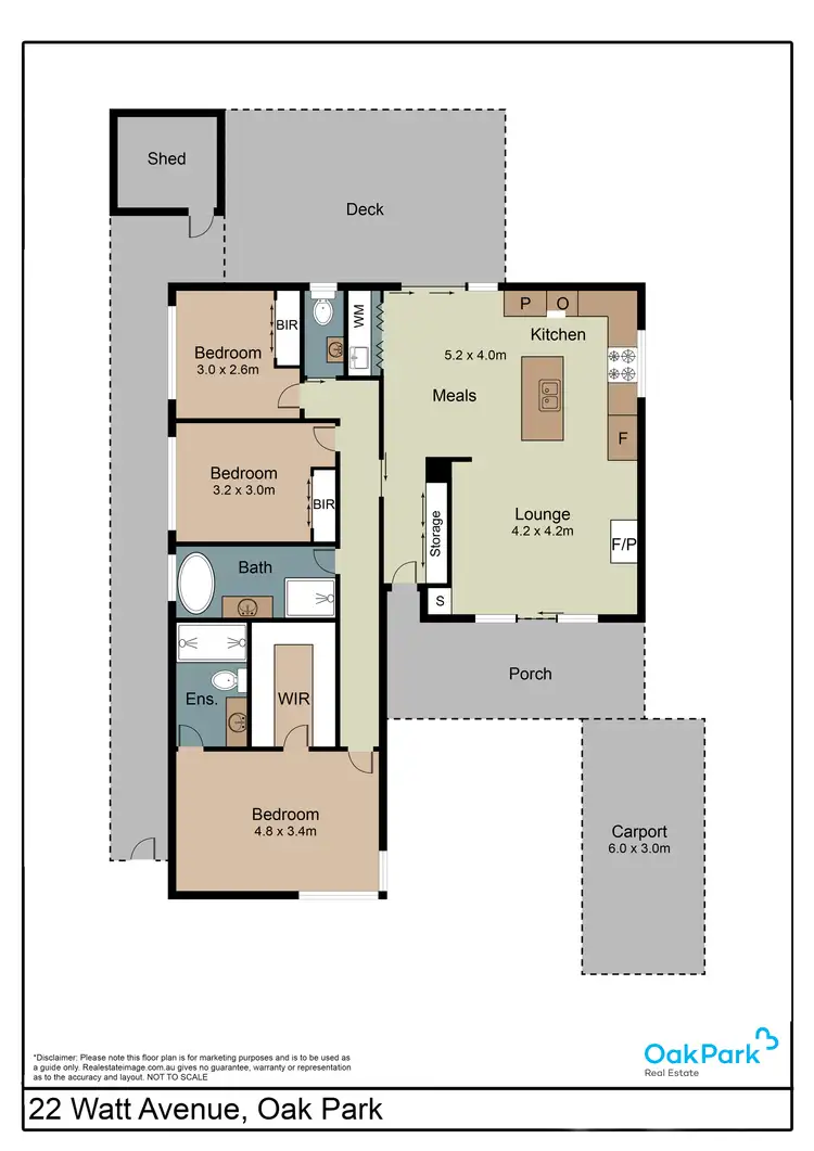 Floorplan of Homely house listing, 22 Watt Avenue, Oak Park VIC 3046