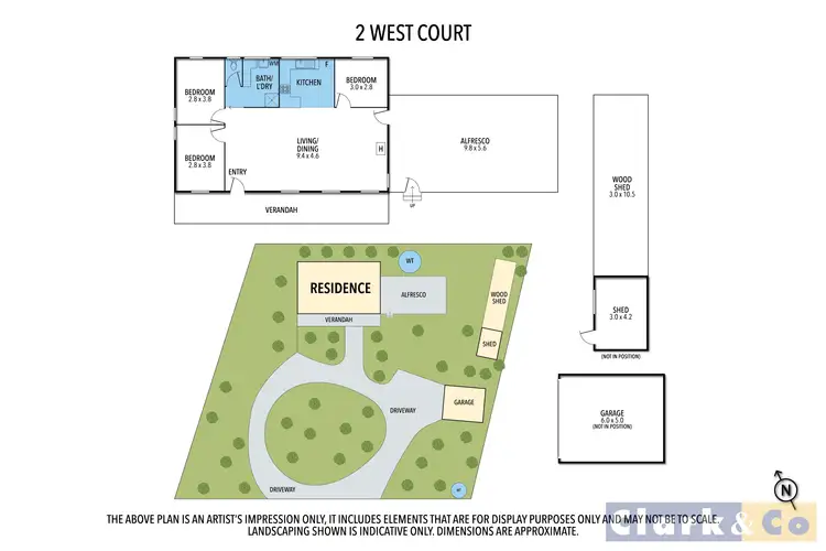 Floorplan of Homely house listing, 2 West Court, Jamieson VIC 3723