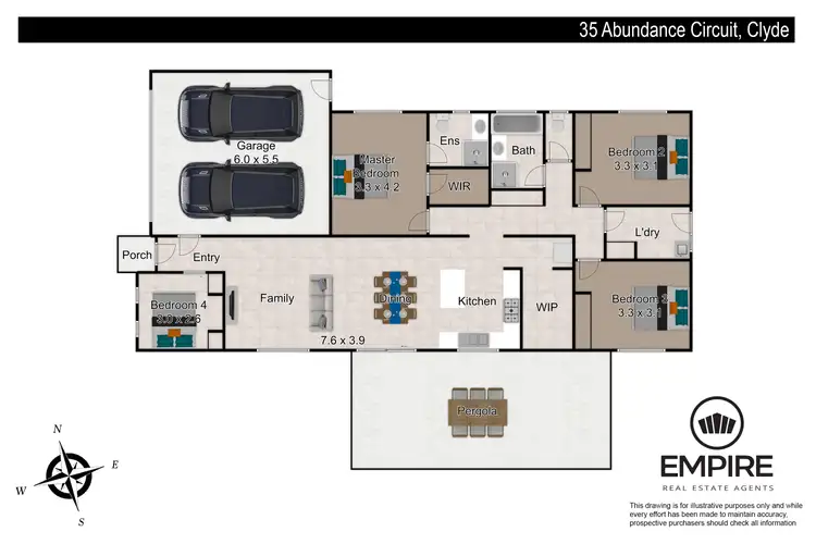 Floorplan of Homely house listing, 35 Abundance Circuit, Clyde VIC 3978
