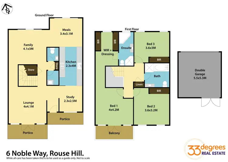 Floorplan of Homely house listing, 6 Noble Way, Rouse Hill NSW 2155