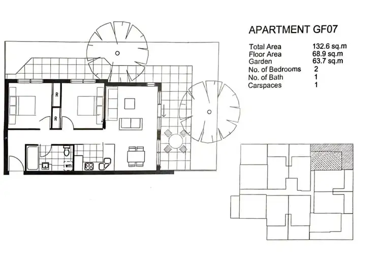 Floorplan of Homely apartment listing, G04/2-4 Kent Road, Box Hill VIC 3128