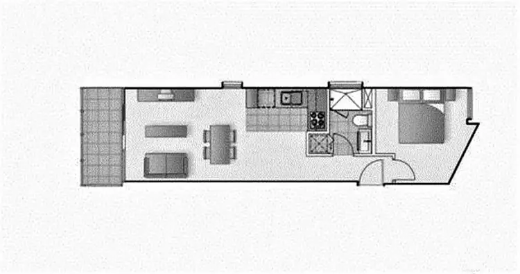 Floorplan of Homely apartment listing, 2806/109 Clarendon Street, Southbank VIC 3006