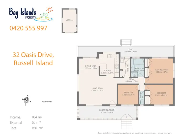 Floorplan of Homely house listing, 32 Oasis Drive, Russell Island QLD 4184