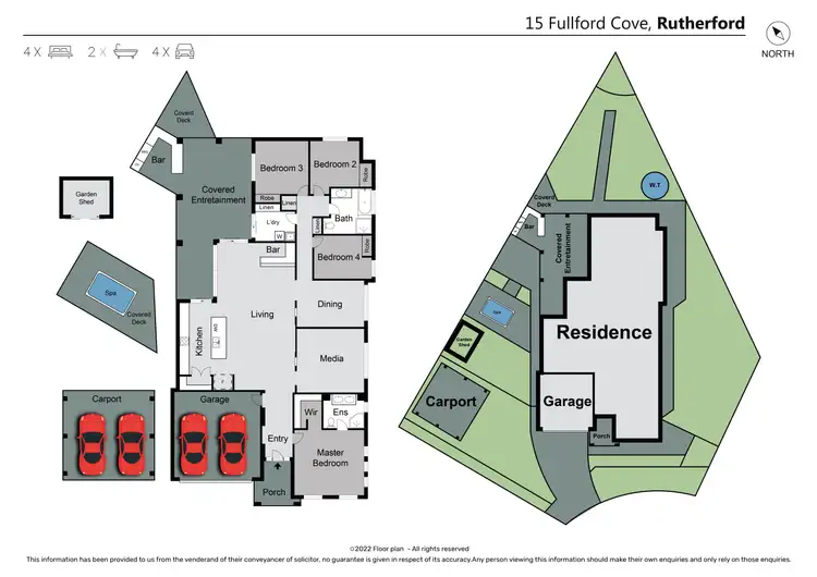 Floorplan of Homely house listing, 15 Fullford Cove, Rutherford NSW 2320