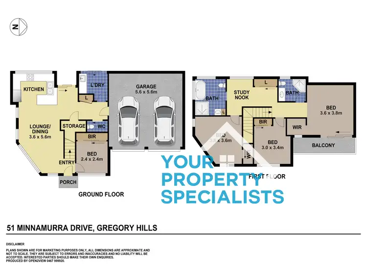 Floorplan of Homely house listing, 51 Minnamurra Drive, Gregory Hills NSW 2557