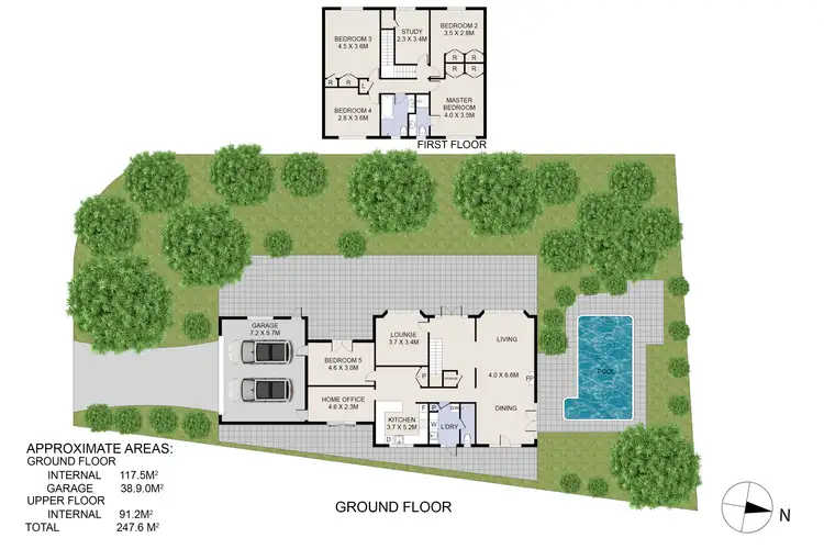 Floorplan of Homely house listing, 18 Redmond Street, Salter Point WA 6152