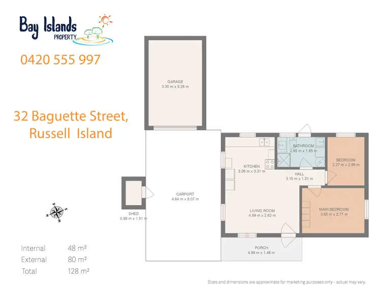 Floorplan of Homely house listing, 32 Baguette Street, Russell Island QLD 4184