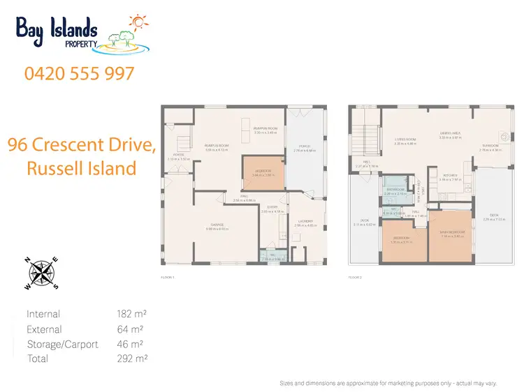 Floorplan of Homely house listing, 96 Crescent Drive, Russell Island QLD 4184