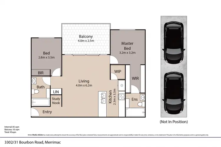 Floorplan of Homely unit listing, 3302/31 Bourton Road, Merrimac QLD 4226