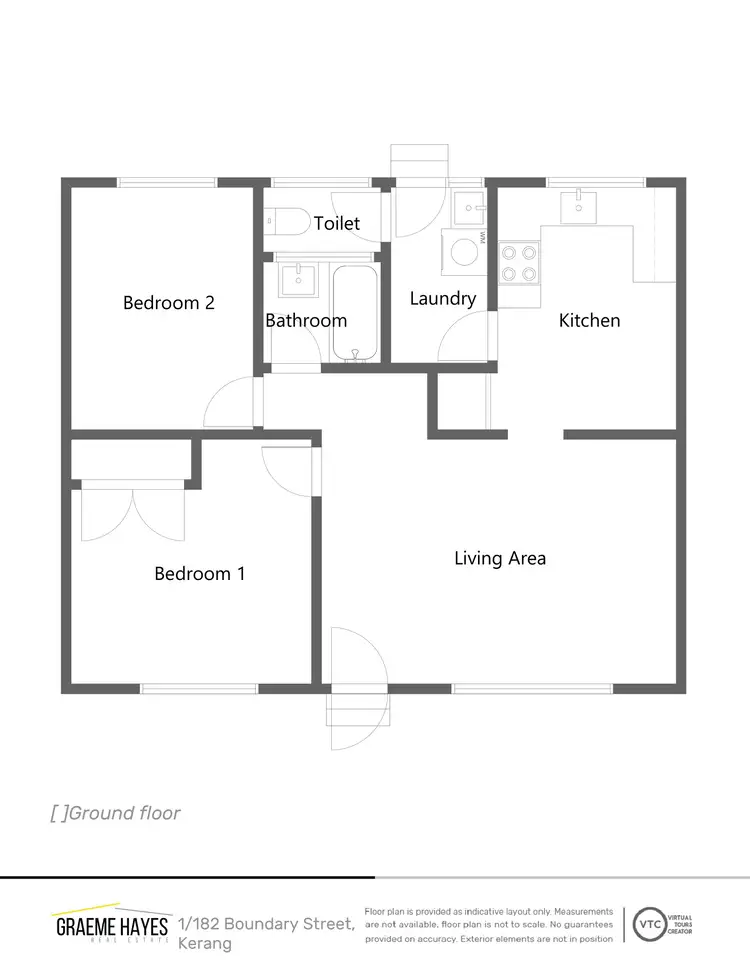 Floorplan of Homely flat listing, 1/182 Boundary Street, Kerang VIC 3579