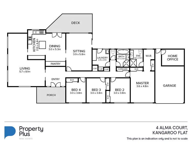Floorplan of Homely house listing, 4 Alma Court, Kangaroo Flat VIC 3555