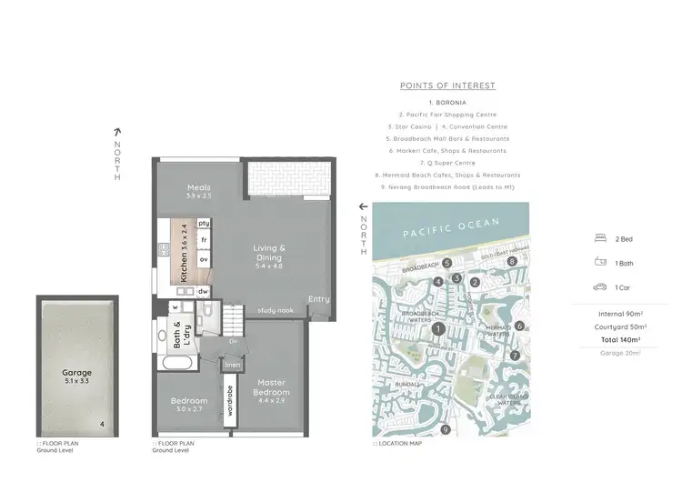 Floorplan of Homely unit listing, 10/26 Holland Court, Broadbeach Waters QLD 4218
