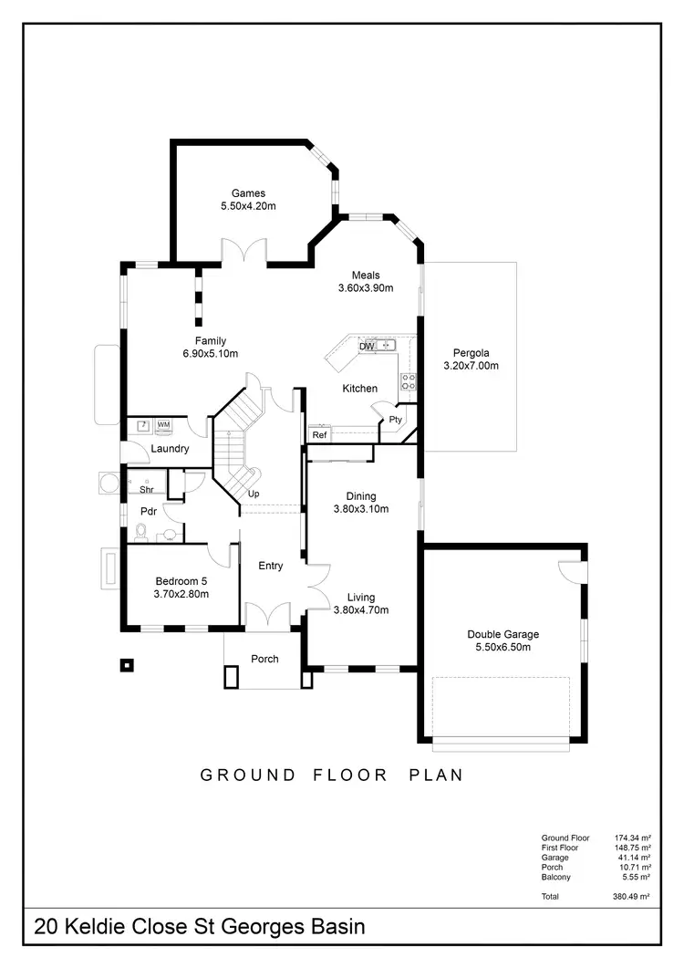 Floorplan of Homely house listing, 20 Keldie Close, St Georges Basin NSW 2540