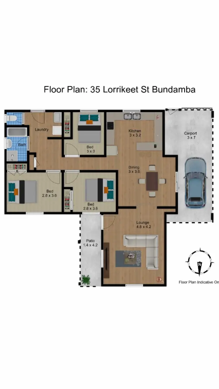 Floorplan of Homely house listing, 35 Lorrikeet Street, Bundamba QLD 4304