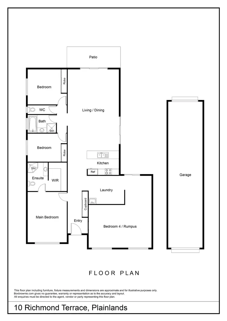 Floorplan of Homely house listing, 10 Richmond Terrace, Plainland QLD 4341