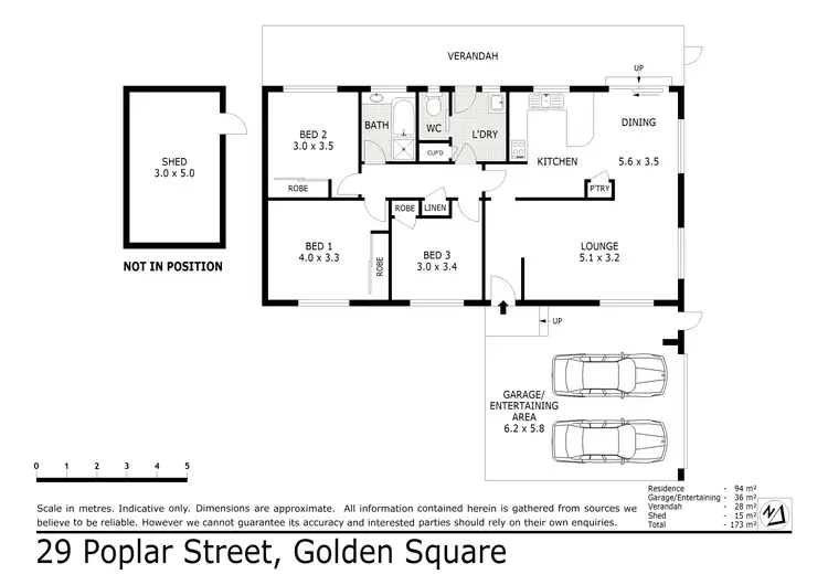 Floorplan of Homely house listing, 29 Poplar Street, Golden Square VIC 3555