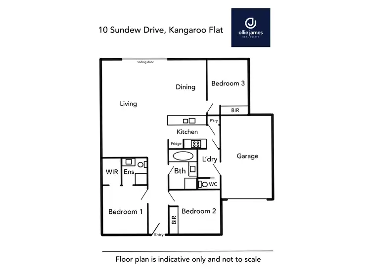 Floorplan of Homely house listing, 10 Sundew Drive, Kangaroo Flat VIC 3555