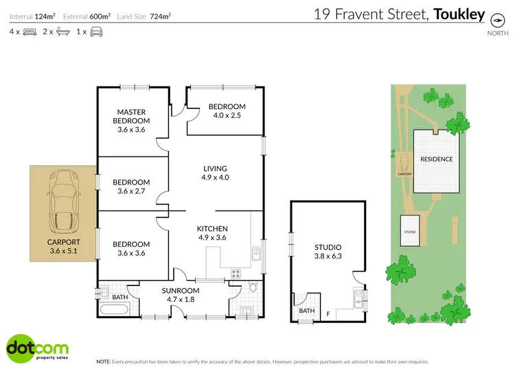 Floorplan of Homely house listing, 19 Fravent Street, Toukley NSW 2263